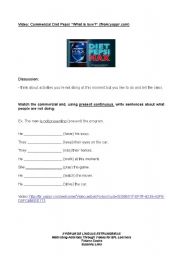English Worksheet: Pepsi diet max commercial
