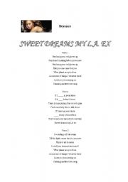 English Worksheet: 2nd Conditonal: Beyonce - sweet dreams my LA ex