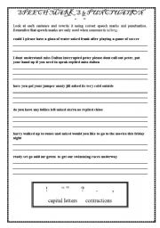 English worksheet: Punctuation