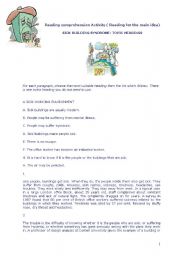 English Worksheet: FCE reading comprehension exercises