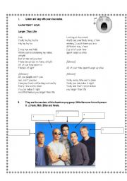 English Worksheet: LARGER THAN LIFE