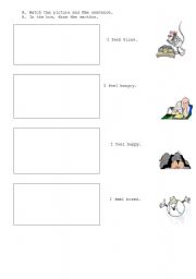 English worksheet: Feelings