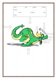 English Worksheet: Dragon Body Parts