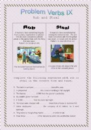 Problem Verbs IX - Rob and Steal - Theory and Practice