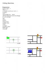 English worksheet: getting directions