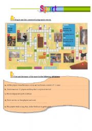 English Worksheet: Sport worksheet