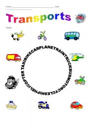 English Worksheet: Transports