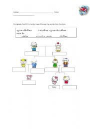 English worksheet: Family