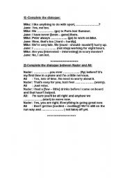 English Worksheet: Revision on Grammar items