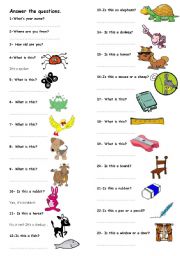 English Worksheet: worksheet