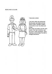English Worksheet: READING COMPREHENSION : HIS/HER