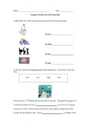 English Worksheet: Irregular Verbs in the Simple Past Tense