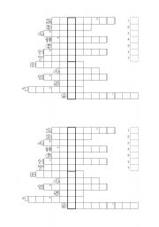 English Worksheet: months crossword