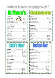 restaurant menus 2