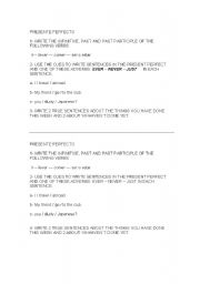 English Worksheet: PRESENT PERFECT TENSE