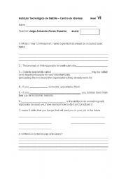 English worksheet: technical english 