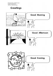 English Worksheet: Greetings