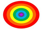 English Worksheet: Rainbow Rings - ( Word Mobile or Cutting Activity)
