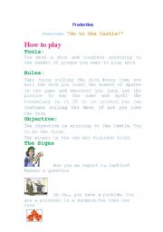 English Worksheet: Board game: 