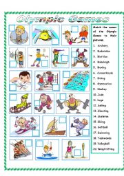 English Worksheet: Olympic Games