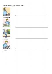 English worksheet: Past simple going to
