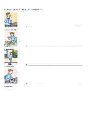 English Worksheet: Past simple going to