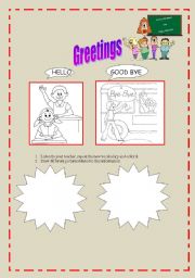 English worksheet: Greetings