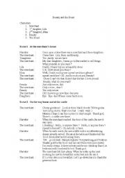 English Worksheet: Skit Beauty and the Beast