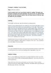 English Worksheet: Teenegers