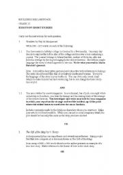English worksheet: Essay questions on short Stories