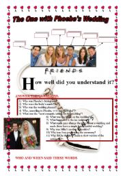 English Worksheet: FRIENDS