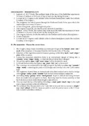English Worksheet: Geographical terminology