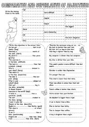 English Worksheet: COMPARATIVE AND SUPERLATIVE OF ADJECTIVES