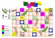 English Worksheet: Slides & ladders (BOARDGAME)