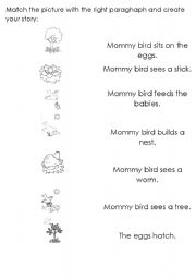 English worksheet: Kids story