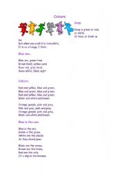 English Worksheet: Colour poems