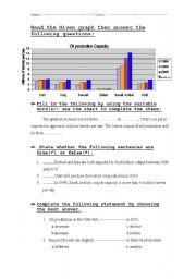 English worksheet: Graph Exam