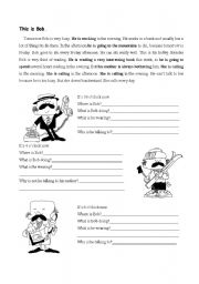 English Worksheet: This is Bob