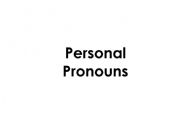 English worksheet: personal pronouns 1