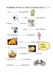 English worksheet: Present simple tense