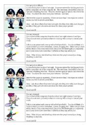 English Worksheet: Activity to practice past simple and continuous 