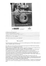 English Worksheet: Who is your DD ?