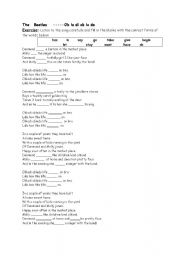 The Beatles   Song   and The Simple Present Tense Activity