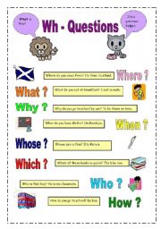 English Worksheet: Question words (22.02.09)