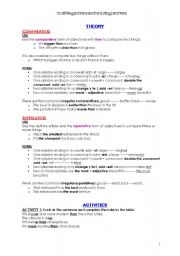 English worksheet: Comparatives and Superlatives