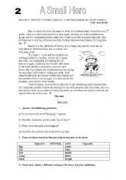 English Worksheet: learning through reading