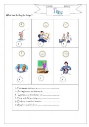 English worksheet: Time