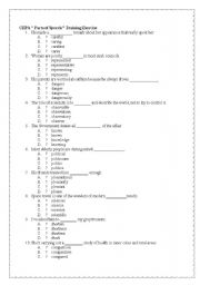 English Worksheet: vocabulary