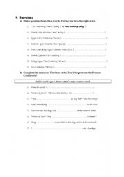 English worksheet: Present Continuous