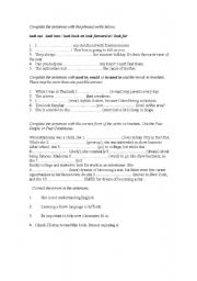 English worksheet: TENSES AND PHRASAL VERBS